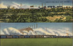 Steel Mills Gary, IN Postcard Postcard Postcard