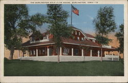 The Burlington Golf Club House Iowa Postcard Postcard Postcard