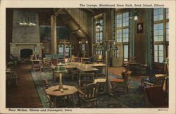 The Lounge, Blackhawk State Park Rock Island, IL Postcard Postcard Postcard