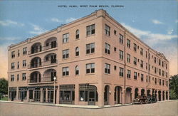 Hotel Alma West Palm Beach, FL Postcard Postcard Postcard