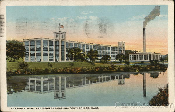 Lensdale Shop, American Optical Co. Southbridge Massachusetts