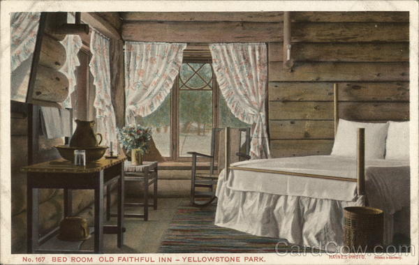 Bed Room Old Faithful Inn -- Yellowstone Haynes Photo