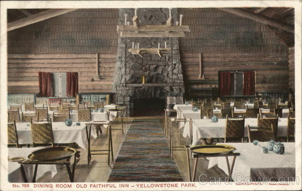 Dining Room Old Faithful Inn - Yellowstone Park Yellowstone National Park