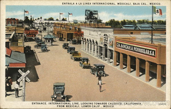 Entrance, International Line Mexicali BC Mexico