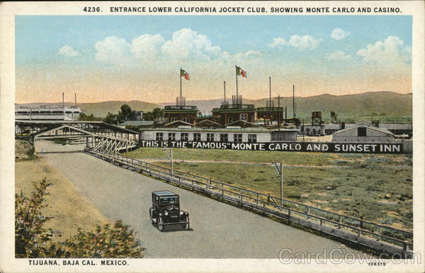 Entrance Lower California Jockey Club Tijuana Mexico