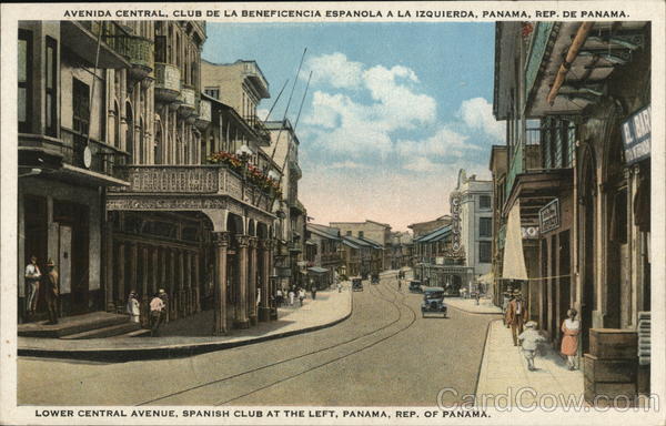 Lower Central Avenue, Spanish Club at the Left Panama Republic of Panama