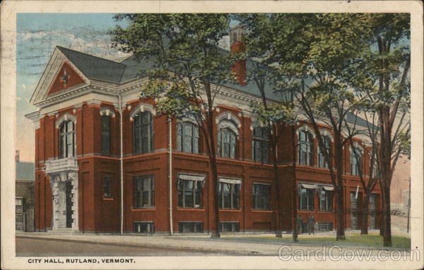 City Hall Rutland Vermont