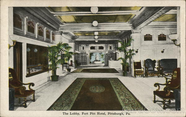 Lobby, Fort Pitt Hotel Pittsburgh Pennsylvania