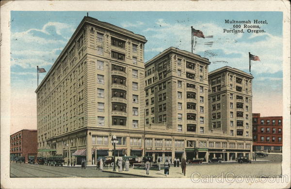 Multnomah Hotel, 600 Rooms Portland Oregon