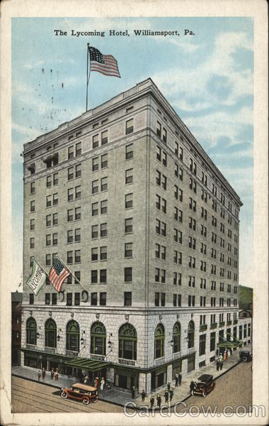 The Lycoming Hotel Williamsport Pa Postcard The Lycoming Hotel