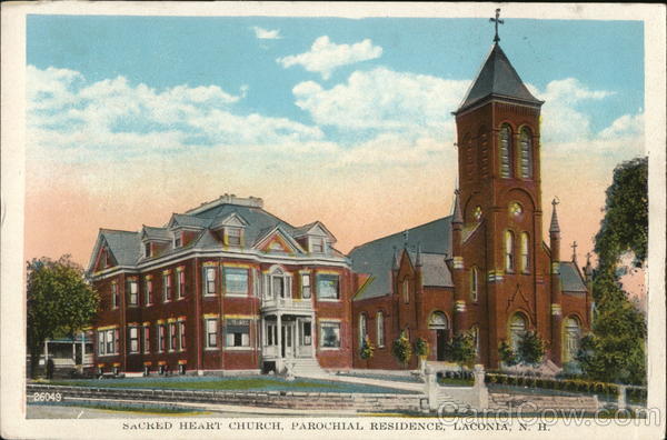 Sacred Heart Church, Parochial Residence Laconia New Hampshire