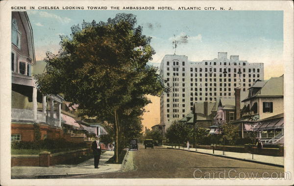 Scene in Chelsea Looking Toward the Ambassador Hotel Atlantic City New Jersey