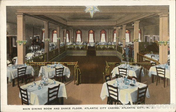 Main Dining Room and Dance Floor Atlantic City New Jersey