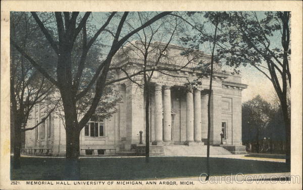 Memorial Hall University of Michigan Ann Arbor