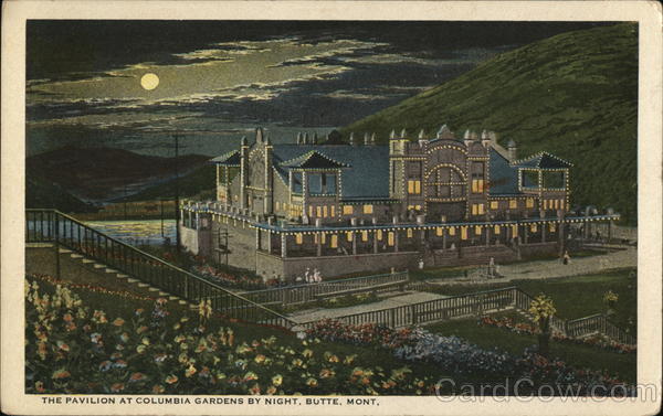 The Pavilion at Columbia Gardens by Night Butte Montana