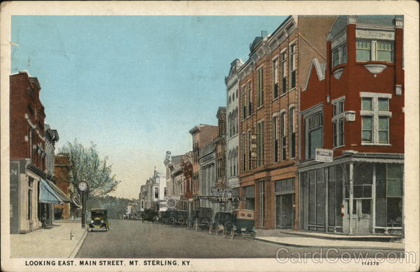 Looking East, Main Street Mount Sterling Kentucky