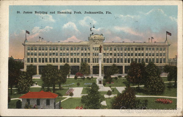 James Building and Hemming Park Jacksonville Florida