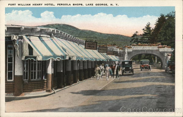Fort William Henry Hotel, Pergola Shops Lake George New York