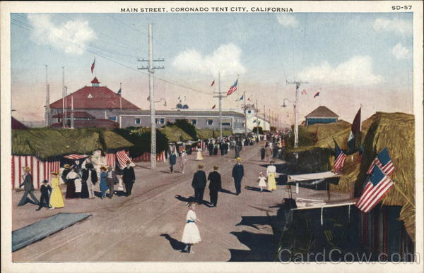 Main Street, Coronado Tent City California