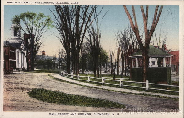 Main Street and Common Plymouth New Hampshire