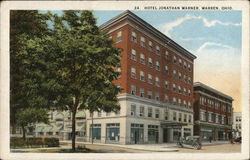 Hotel Jonathan Warner Warren, OH Postcard Postcard Postcard