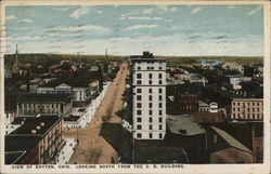 View of Dayton, Looking North from the U. B. Building Ohio Postcard Postcard Postcard