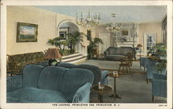 The Lounge, Princeton Inn Postcard