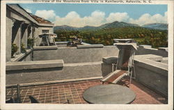 View of the Mountains from Villa in Kenilworth Asheville, NC Postcard Postcard Postcard