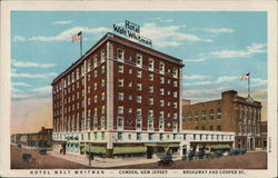 Hotel Walt Whitman Camden, NJ Postcard Postcard Postcard