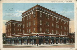 Hotel Weaver Falls City, NE Postcard Postcard Postcard