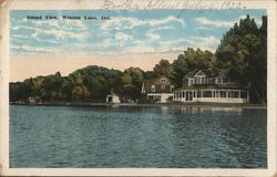 Island View Winona Lake, IN Postcard Postcard Postcard