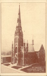 St. Paul's Lutheran Church Fort Wayne, IN Postcard Postcard Postcard