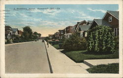 A Residence Street Hammond, IN Postcard Postcard Postcard