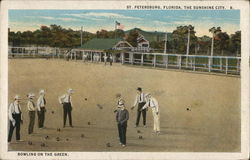 Bowling on the Green Postcard