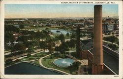 Aeroplane View of Parkways Jacksonville, FL Postcard Postcard 