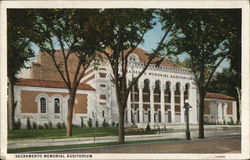 Sacramento Memorial Auditorium Postcard