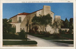 Home of John Barrymore Postcard