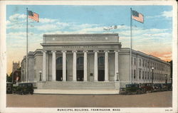 Municipal Building Framingham, MA Postcard Postcard Postcard