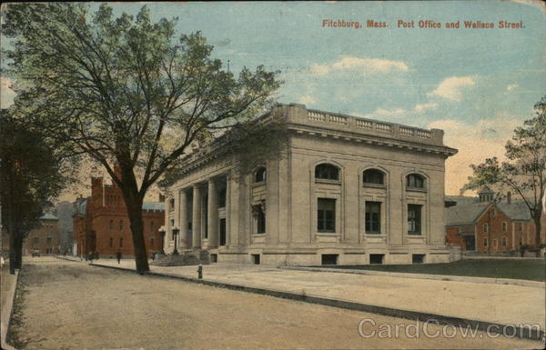 Post Office and Wallace Street Fitchburg Massachusetts