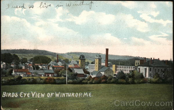 Birds Eye View Winthrop Maine