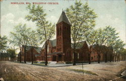 Williston Church Postcard