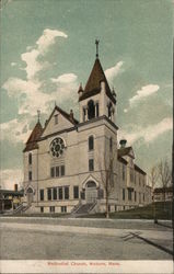 Methodist Church Woburn, MA Postcard Postcard Postcard