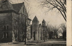 West St. Looking East Postcard