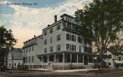 Beals Hotel Norway, ME Postcard Postcard Postcard