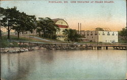 Gem Theatre at Peaks Island Portland, ME Postcard Postcard Postcard