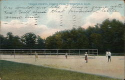 Tennis Courts, Forest Park Springfield, MA Postcard Postcard Postcard