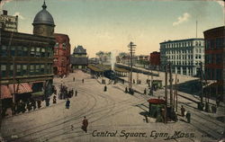 Central Square Lynn, MA Postcard Postcard Postcard