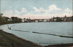 Kennebec River above Skowhegan, Me Postcard