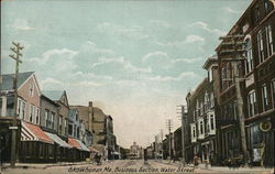 Business Section, Water Street Postcard