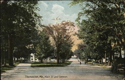 Main St. and Common Postcard
